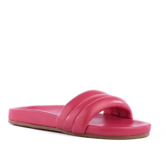 NWOT SEYCHELLES Low Key Puffy Classic Slide in Fuchsia - Picture 3 of 9